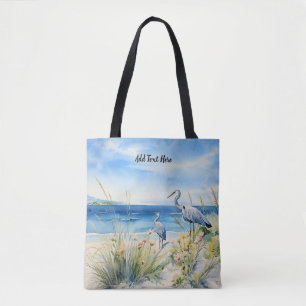 Blue Heron Personalised Tote Bag