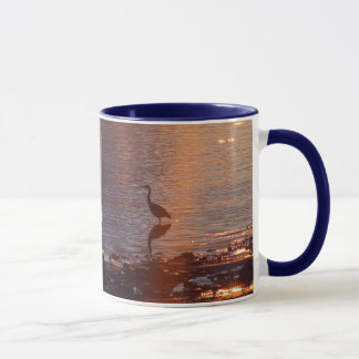 Blue Heron Sunset Mug