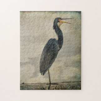 BLUE HERON TEXTURED JIGSAW PUZZLE