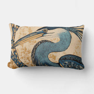 Blue Heron Throw Pillow II