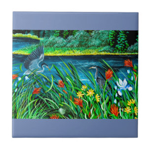 Blue Heron Tile
