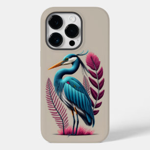 Blue Heron with Some Pink Feathers Serene Wildlife Case-Mate iPhone 14 Pro Case