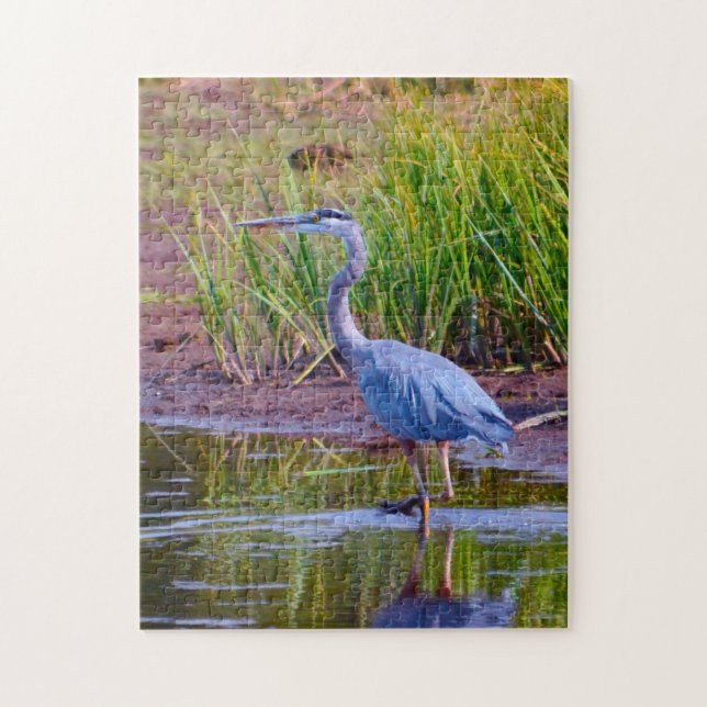 Blue Heron Yellowstone. Jigsaw Puzzle (Vertical)
