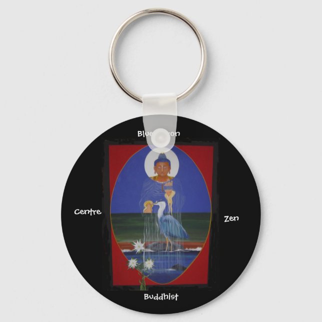 Blue Heron Zen Buddhist Center Keychain (Front)
