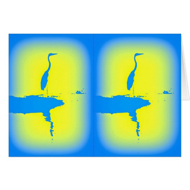 blue herons sunrise (Front Horizontal)