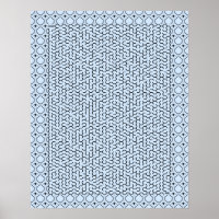 Blue Hexagon Maze