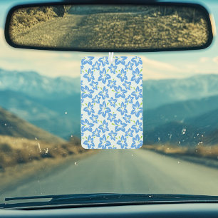 Blue Hibiscus, Blue Flowers, Pattern Of Flowers Car Air Freshener
