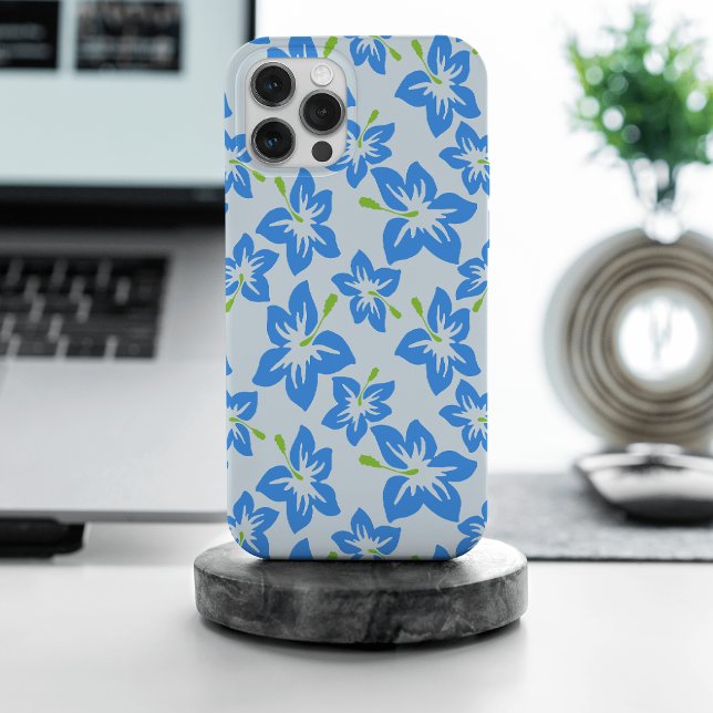Blue Hibiscus, Blue Flowers, Pattern Of Flowers Case-Mate iPhone Case (Creator Uploaded)