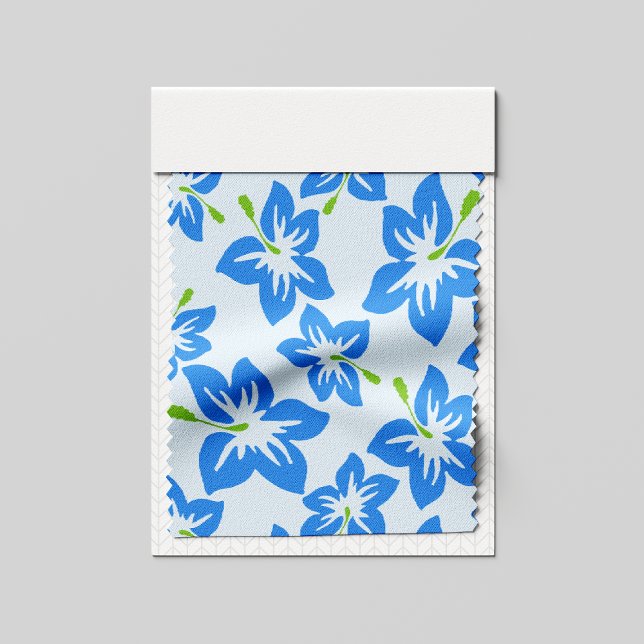 Blue Hibiscus, Blue Flowers, Pattern Of Flowers Fabric (Creator Uploaded)