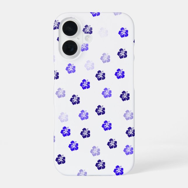 Blue Hibiscus iPhone Case  (Back)