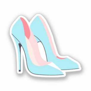 Blue High Heels