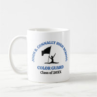 Blue High School Colour Guard Personalised