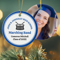 Blue High School Marching Band Custom Christmas
