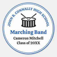 Blue High School Marching Band Customisable