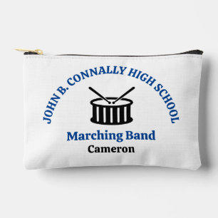 Blue High School Marching Band Personalised Accessory Pouch