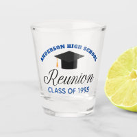 Blue High School Reunion Party Custom Alumni