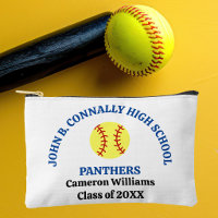 Blue High School Softball Player Personalised