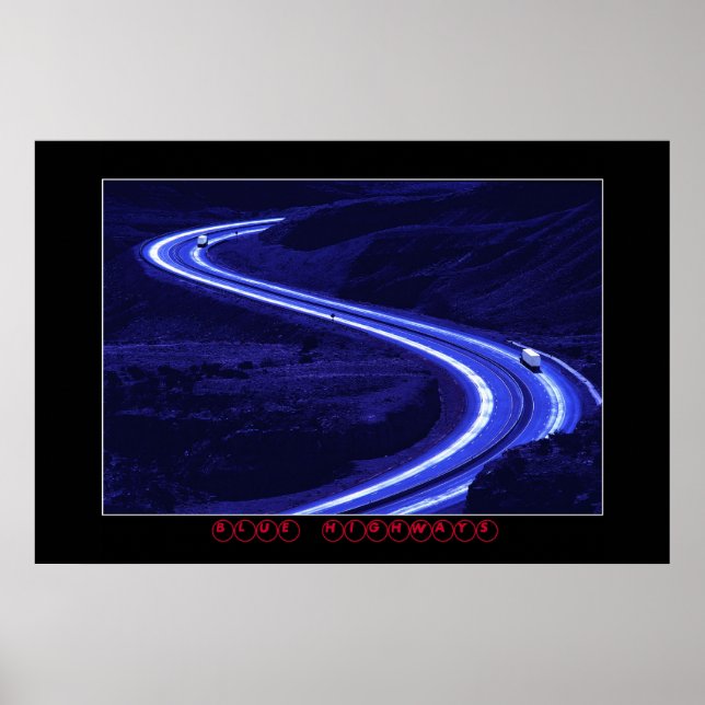 BLUE HIGHWAYS POSTER (Front)