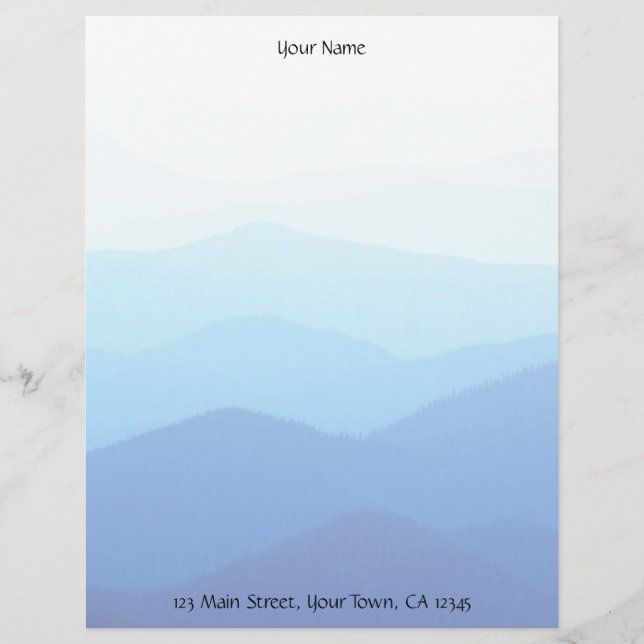 Blue Hills Letterhead Design (Front)