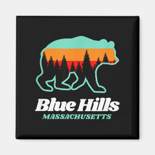 Blue hills massachusetts skiing snowboarding bear magnet