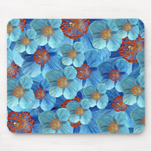 Blue Himalayan Poppy Flower Mousepad