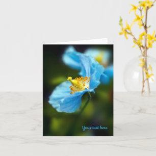 Blue Himalayan Poppy Greeting card