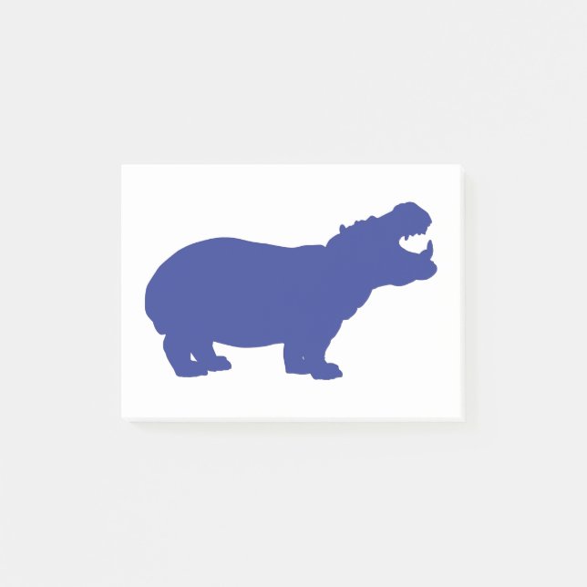 Blue-Hippo Post-it Notes (Front)