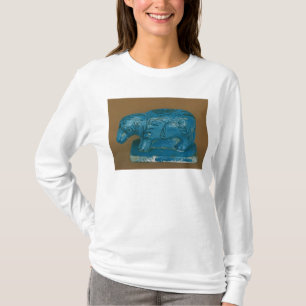 Blue hippopotamus with black decoration T-Shirt