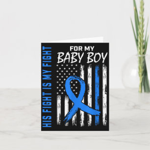 Blue His Fight Is My Fight Diabetes Awareness Shir Card