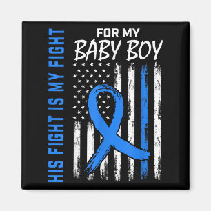 Blue His Fight Is My Fight Diabetes Awareness Shir Magnet