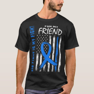 Blue His Fight Is My Fight Diabetes Awareness Shir T-Shirt