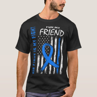 Blue His Fight Is My Fight Diabetes Awareness Shir T-Shirt