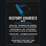 Blue History Book, History Course Advertising Flyer<br><div class="desc">Blue History Book,  History Course Advertising Flyers By The Business Card Store.</div>