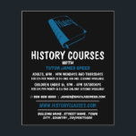 Blue History Book, History Course Advertising Flyer<br><div class="desc">Blue History Book,  History Course Advertising Flyers By The Business Card Store.</div>