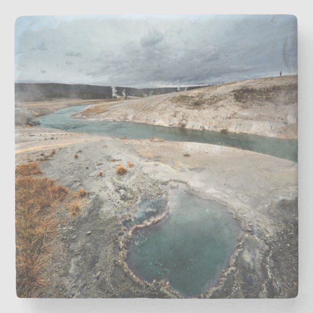 Blue Hole Stone Coaster (Front)