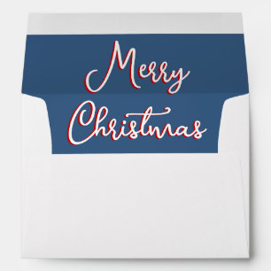 Blue Holly Jolly Christmas Mailing Envelope