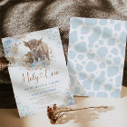 Blue Holy Cow Boho Pampas Boy Baby Shower