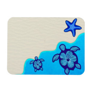 Blue Honu Turtles Magnet