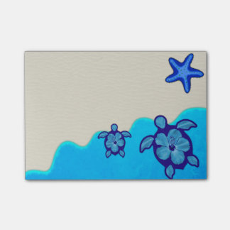 Blue Honu Turtles Post-it Notes