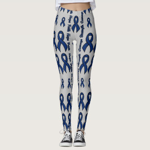 Blue Hope Faith Strength Courage...RA Leggings