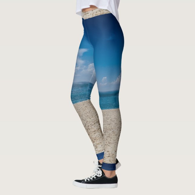 Blue Horizon Sandy Seashore Leggings (Left)