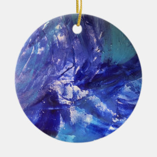 Blue horizons ' ceramic ornament