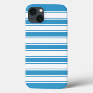 Blue Horizontal Stripe iPhone 13 Case