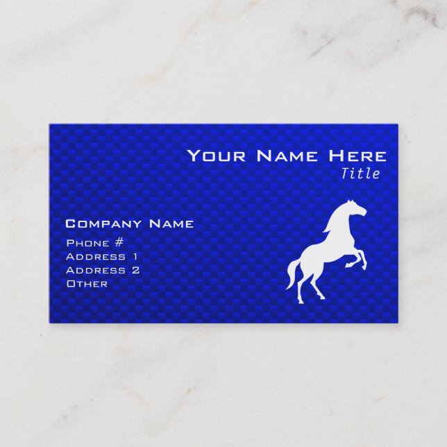 Blue Horse Business Card (Front)