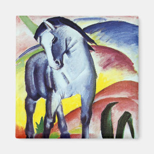Blue horse by Franz Marc Magnet