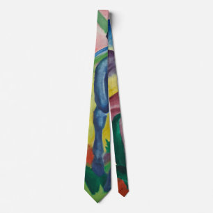 Blue Horse by Franz Marc, Vintage Fine Art Tie