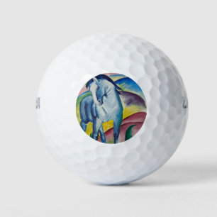 Blue Horse (Cute Animal) (by Marc Franz) Golf Balls