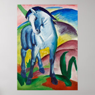 Blue Horse, Famous Painting Poster