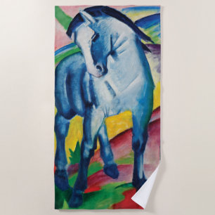 Blue Horse I by Franz Marc Beach Towel