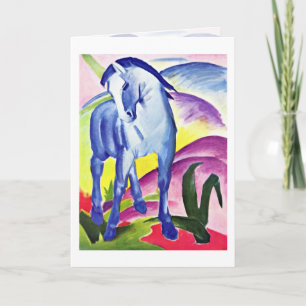 Blue Horse I By Franz Marc Card